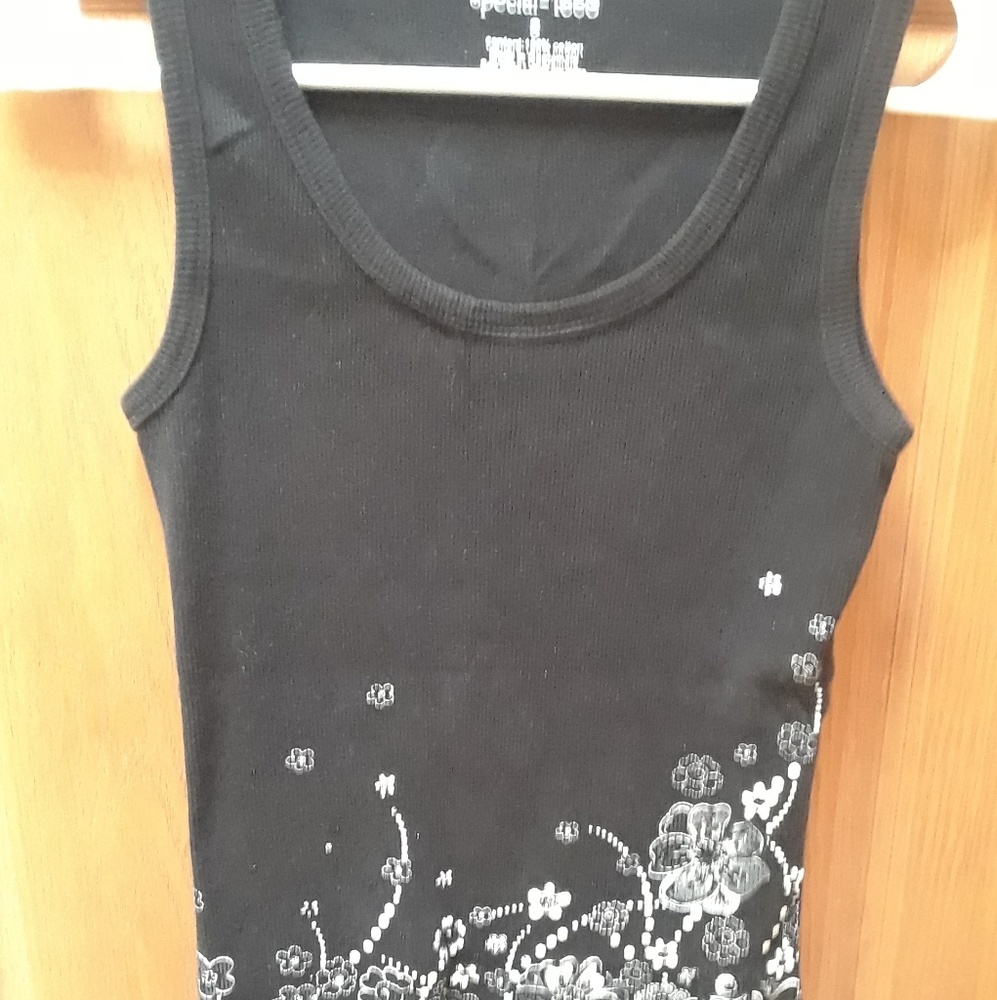 Black tank top